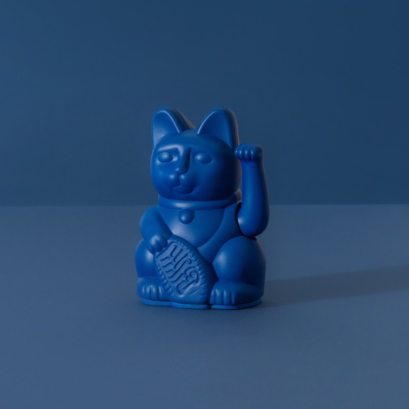Mini Lucky cat bleu foncé