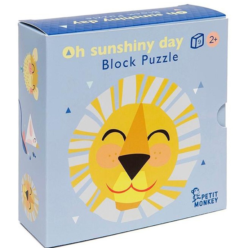Puzzle 9 blocs soleil