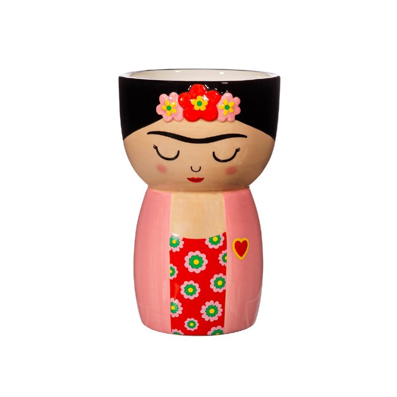 Petit vase Frida Kahlo rose