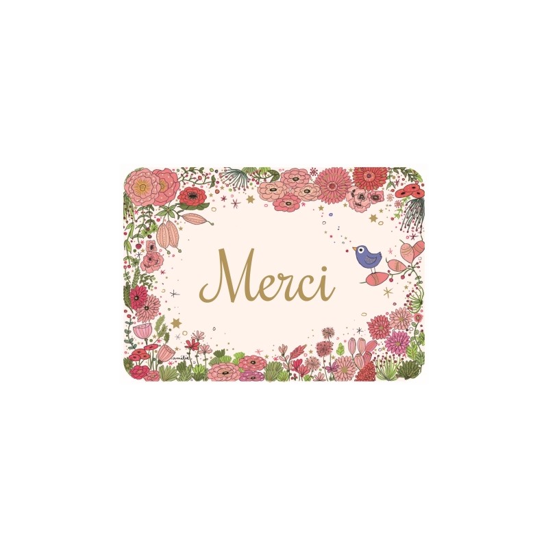 Carte postale "Merci"