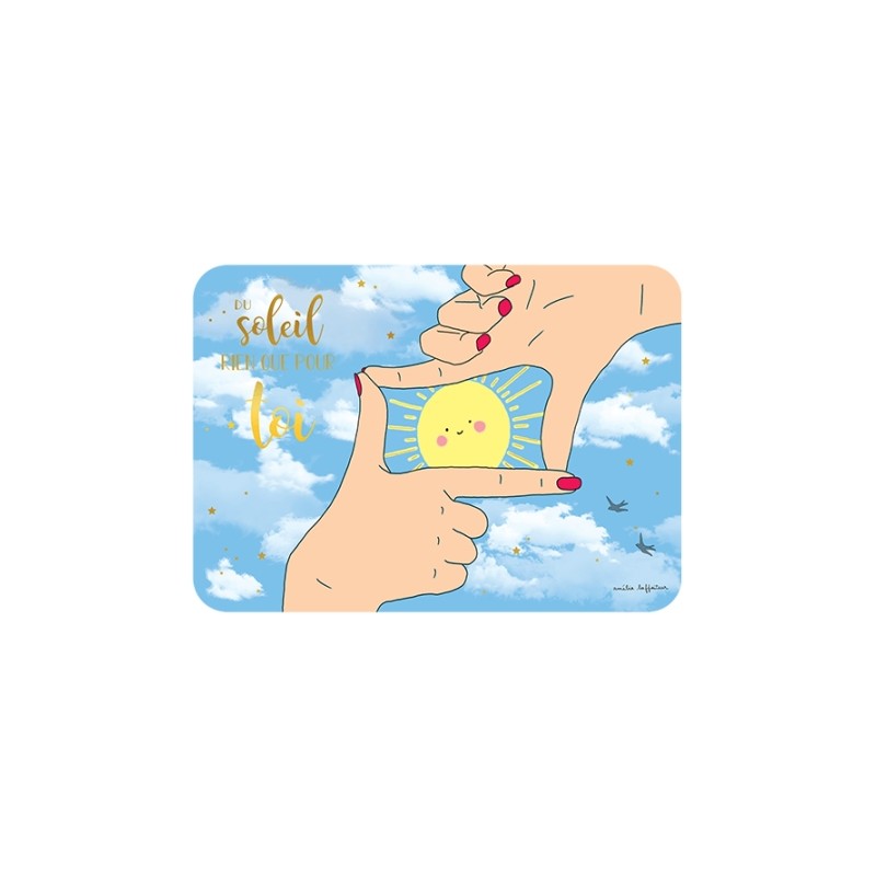 Carte postale "Un soleil...
