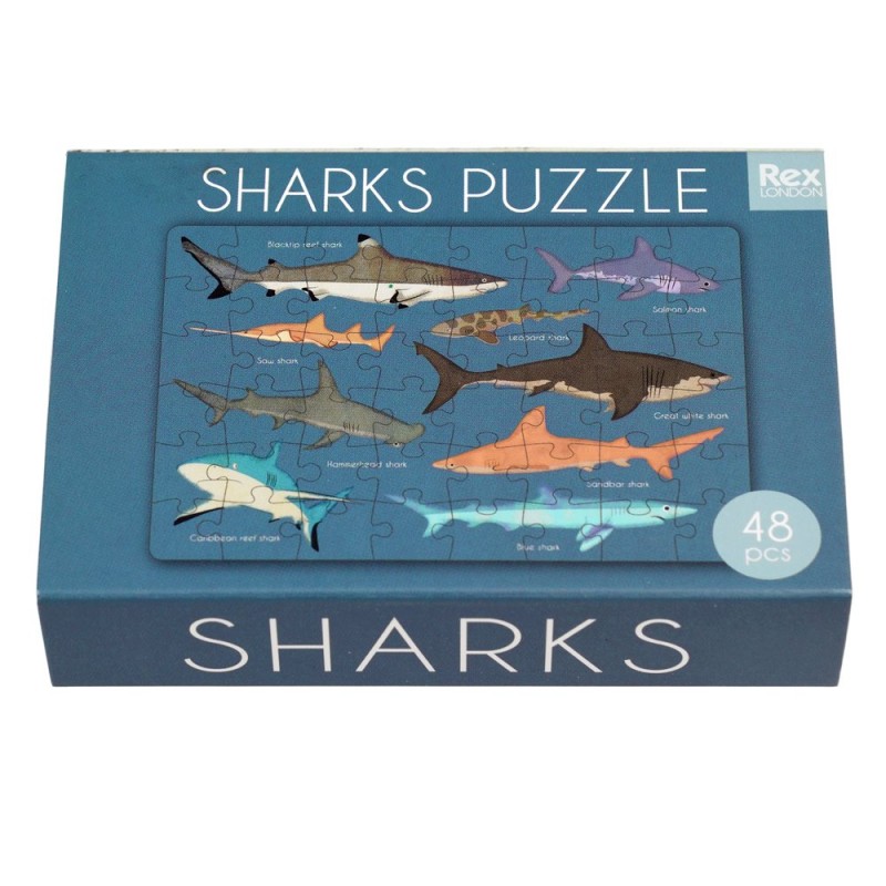 Mini puzzle 48 pièces Requins