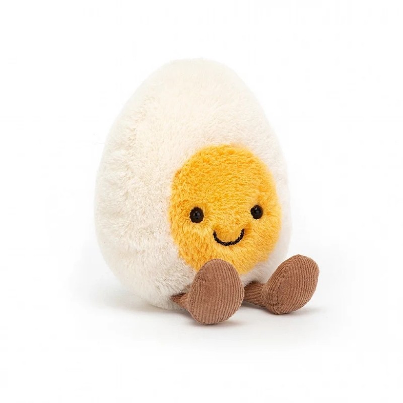 Peluche oeuf heureux