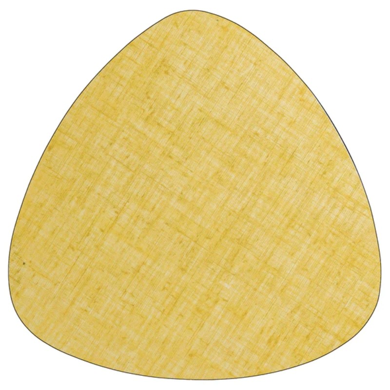 Dessous de plat rétro jaune