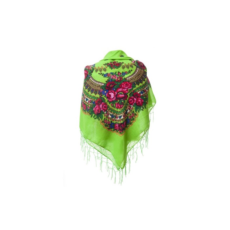 Grand foulard slave fluo vert