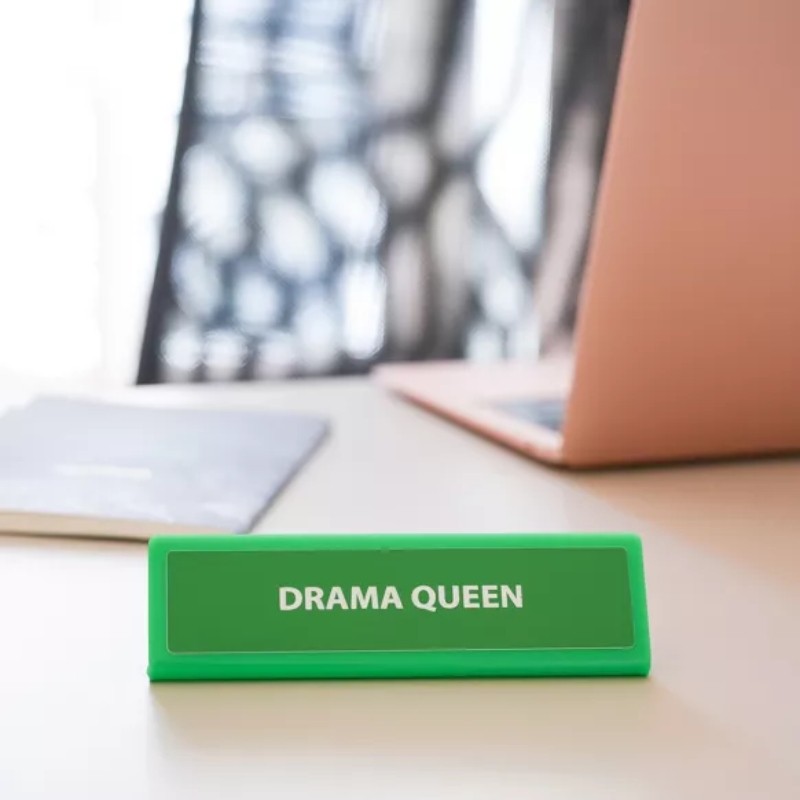 Plaque de bureau - Drama queen
