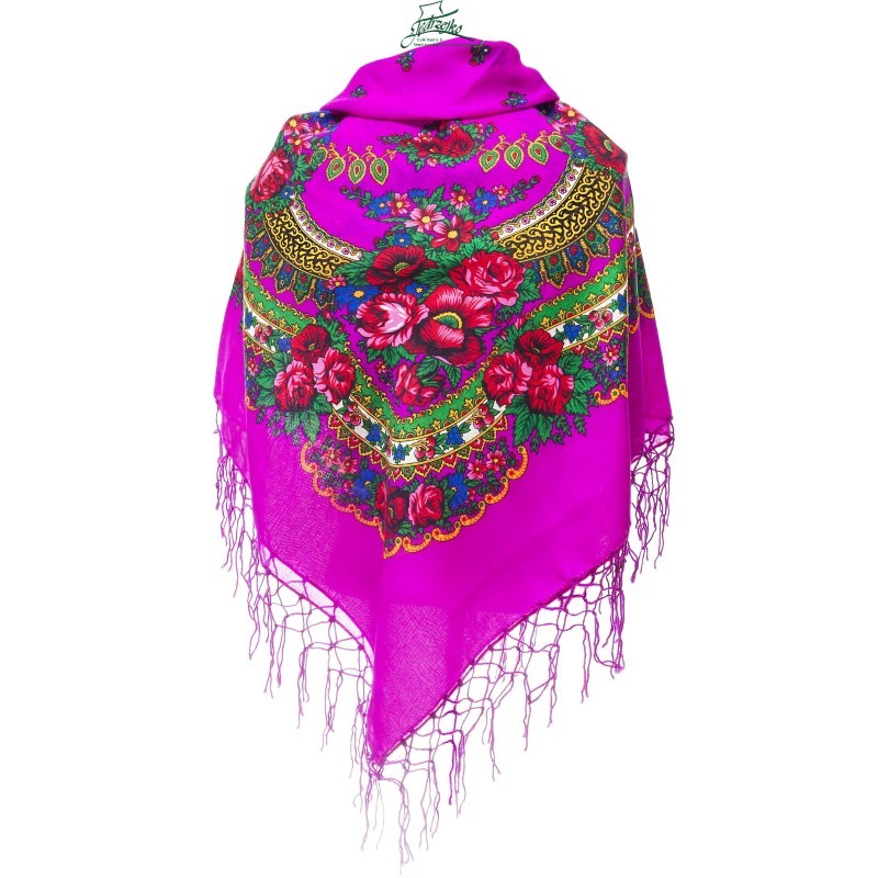 Grand foulard slave Fuschia