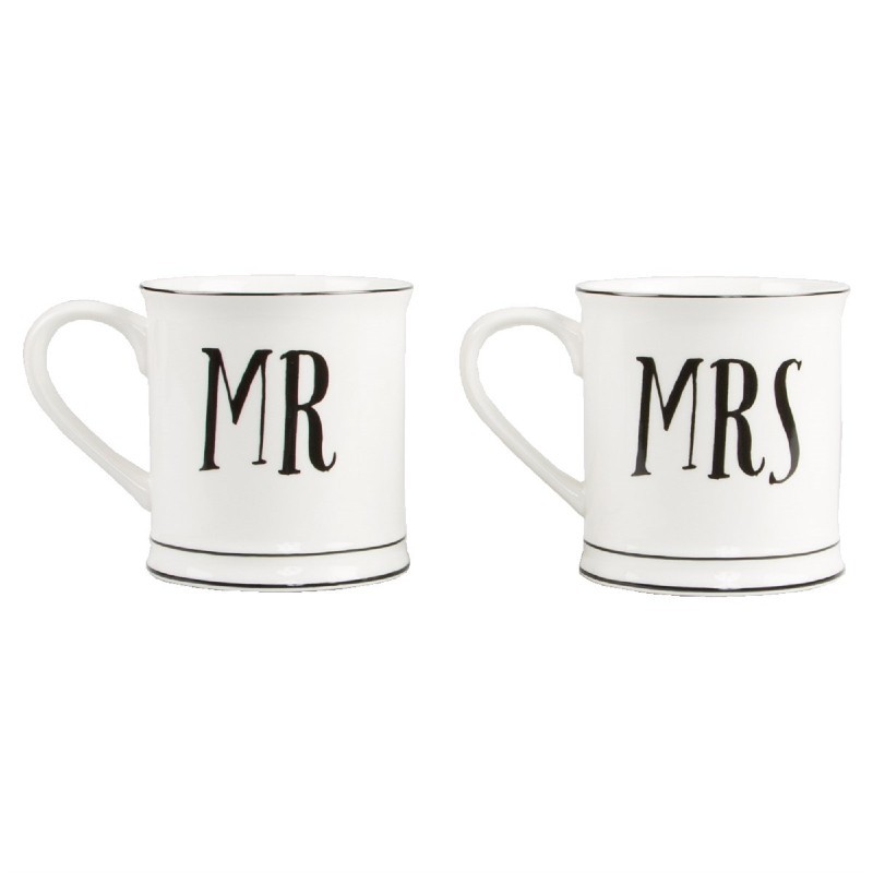 Tasses Mr et Mrs - Céramique