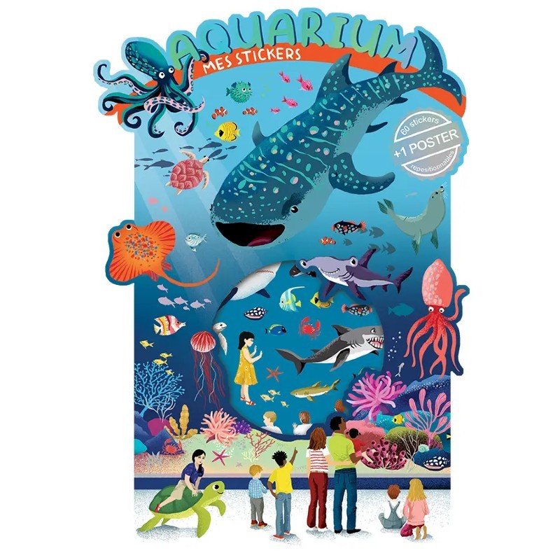 Jeu stickers + Poster Aquarium