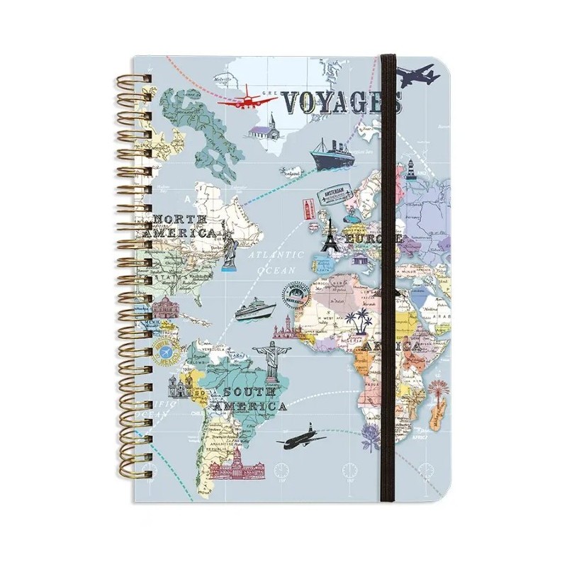 Carnet rigide A5 à spirales...