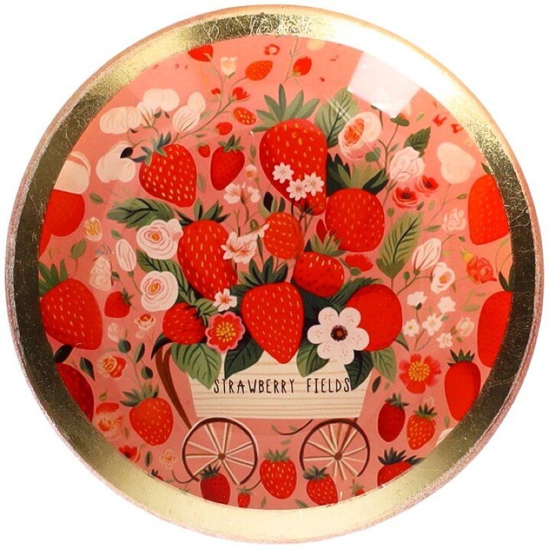Assiette ronde - Framboise