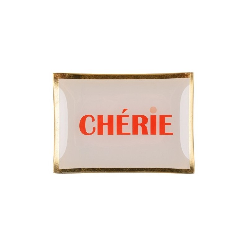 Assiette rectangulaire- Chérie
