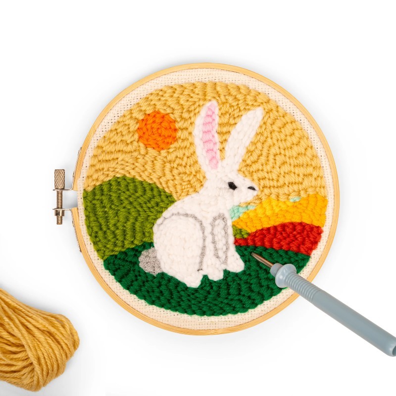 Kit punch needle - Lapin