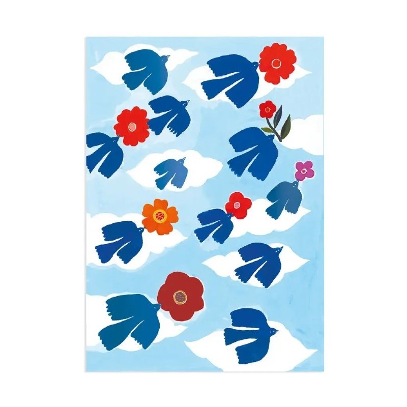 Carnet A5 Envol bleu