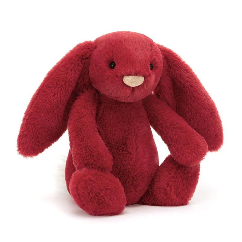 Peluche lapin "Scarlett" rouge