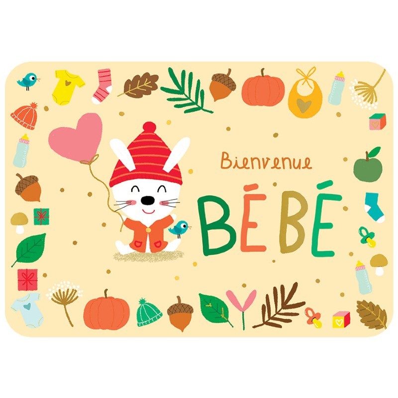 Carte postale Bienvenue Bébé