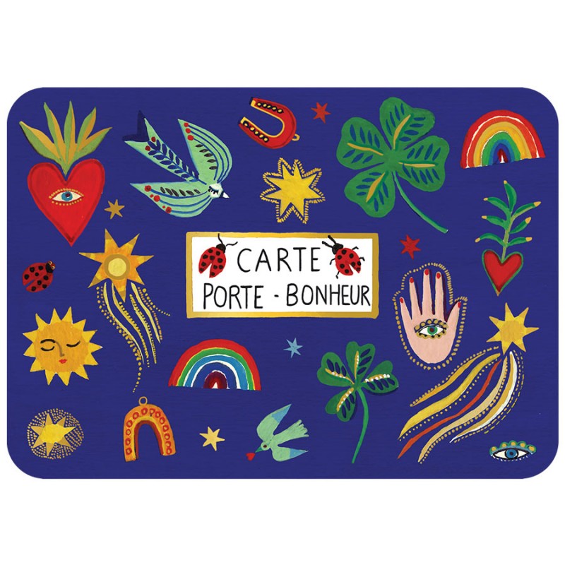 Carte postale Porte bonheur