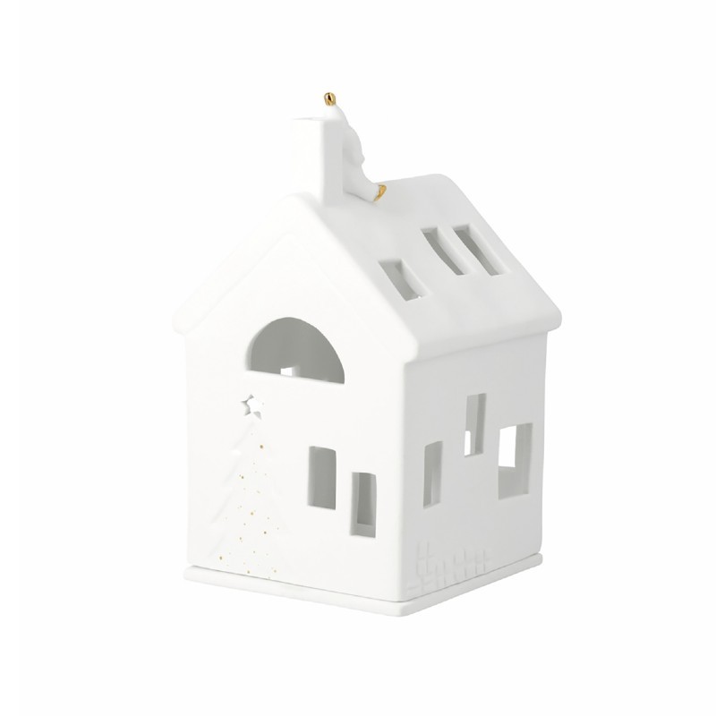 Photophore maison père Noël