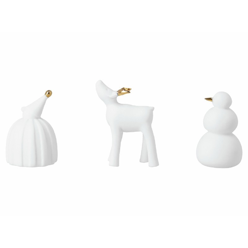 Set 3 figurines de Noël en...