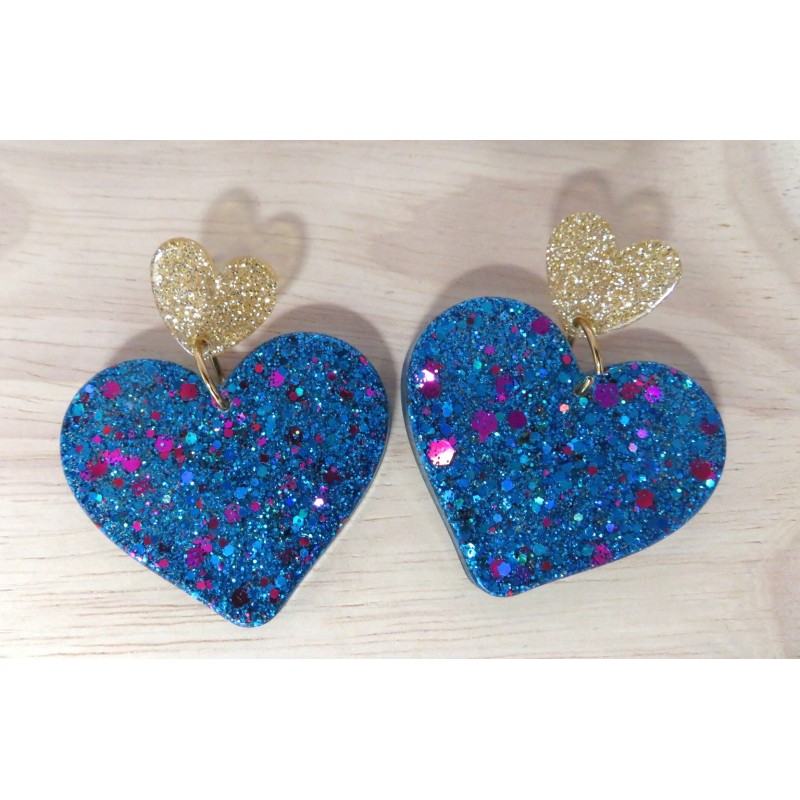 Boucles d'oreilles - Coeur...