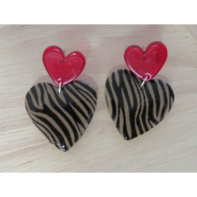 Boucles d'oreilles - Coeur...