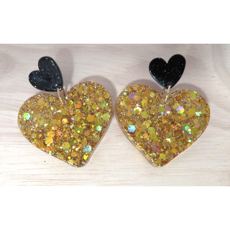 Boucles d'oreilles - Coeur...
