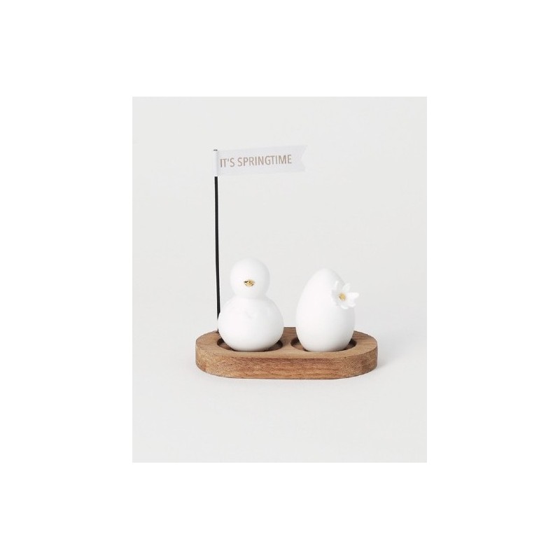 Poussin et oeuf porcelaine...