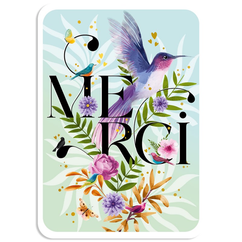 Carte postale - Merci