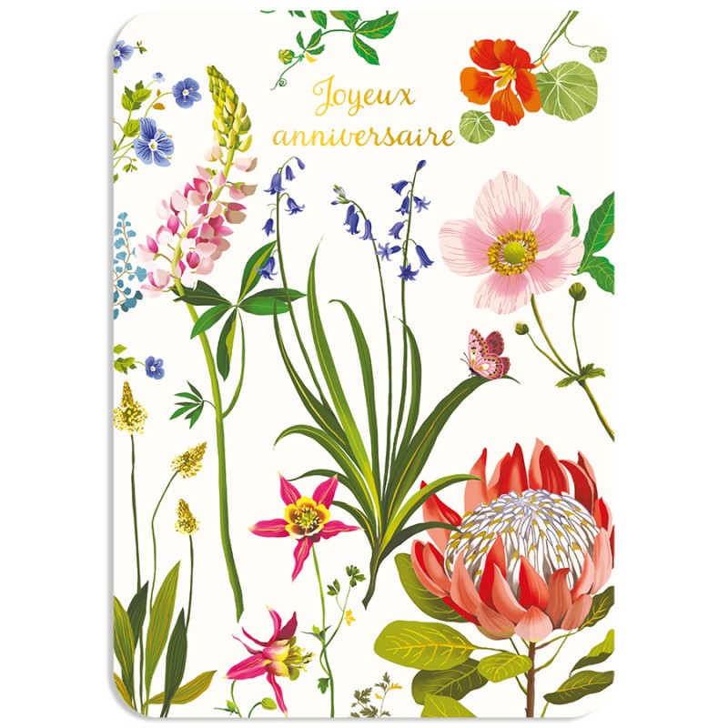 Carte postale fleurs des...