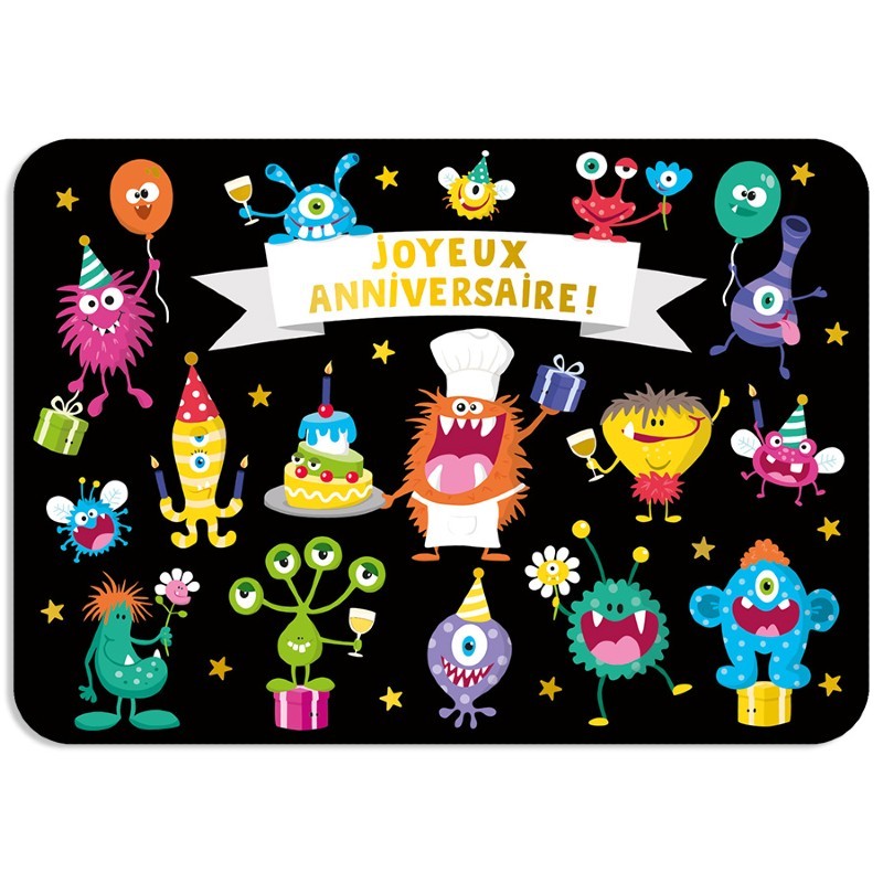 Carte postale Monstres -...