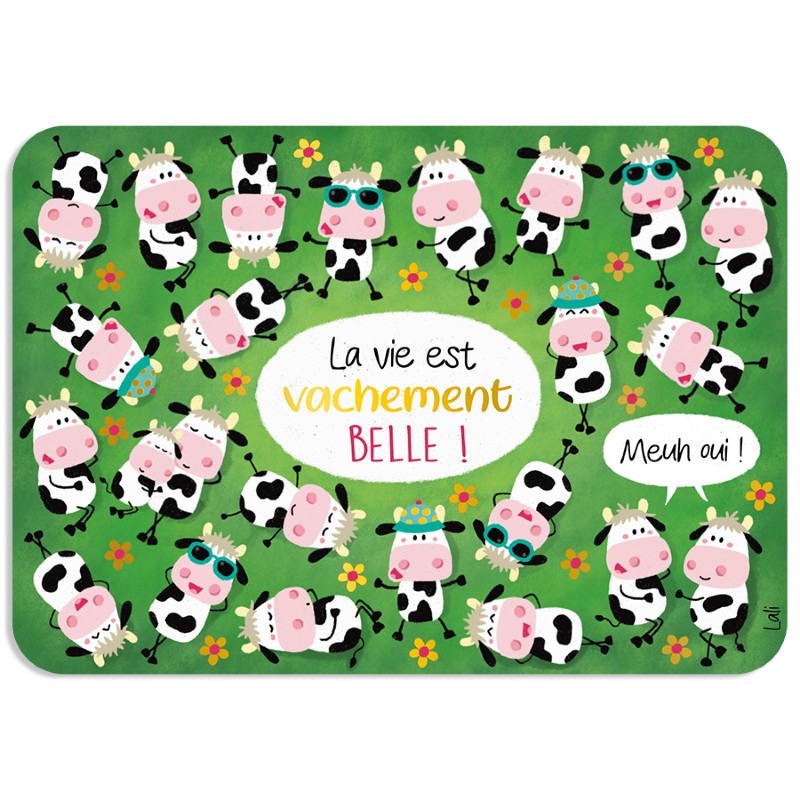 Carte postale - Vachement...