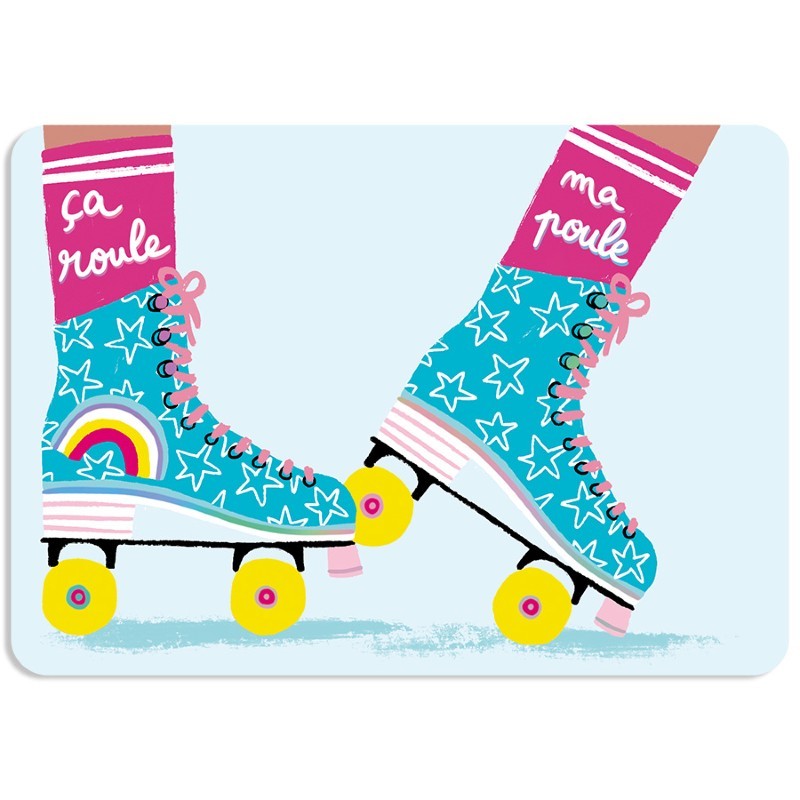 Carte postale - ça roule ma...