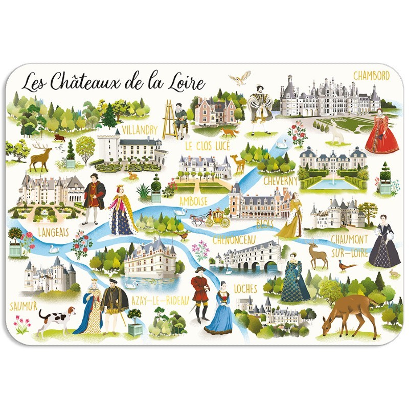 Carte postale - Châteaux de...