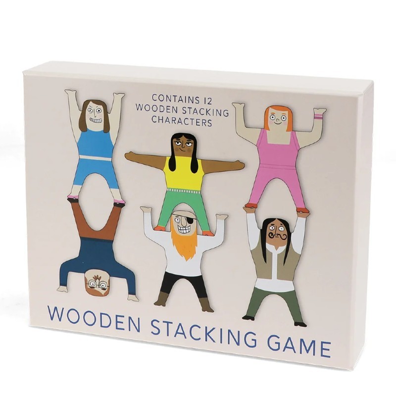 Personnages en bois à empiler