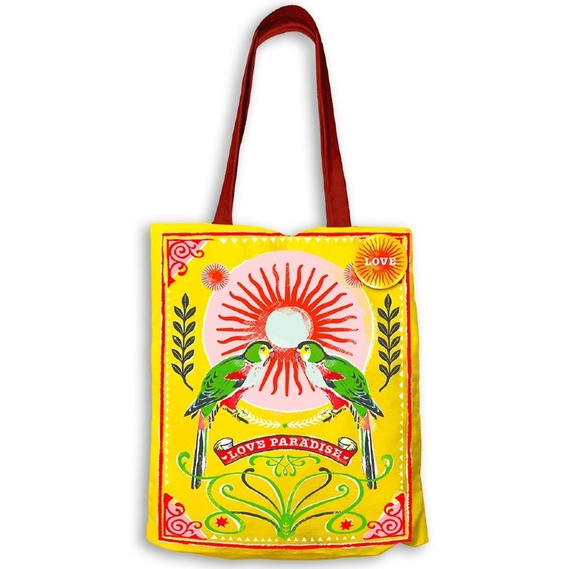 Sac tote bag Perroquets