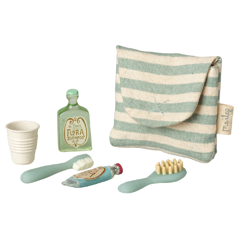 Trousse de toilette bleue