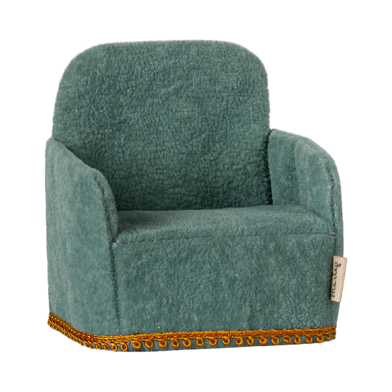 Fauteuil de salon vert menthe