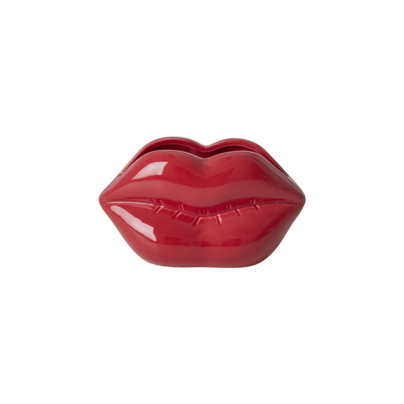 Vase en céramique rouge -...