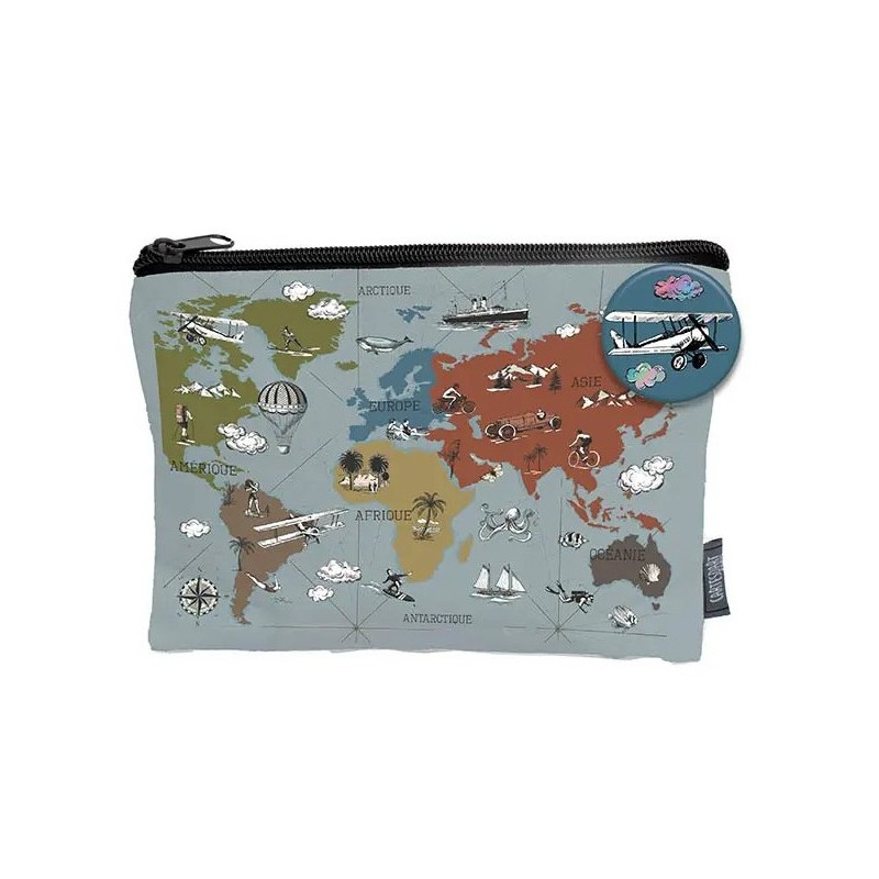 Trousse et badge - Voyages