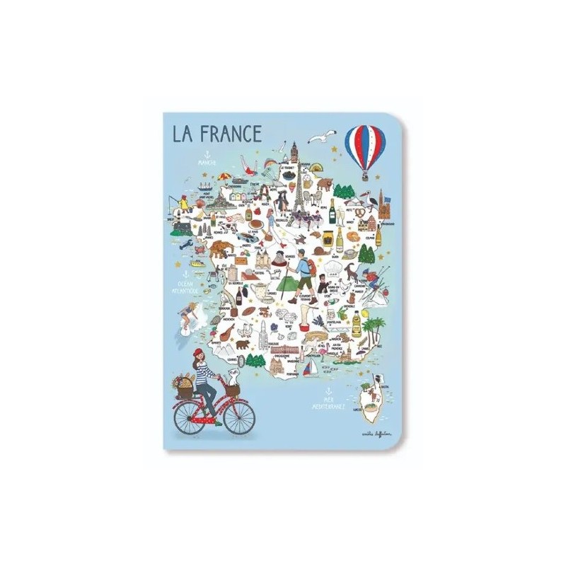 Carnet souple A6 "La France"