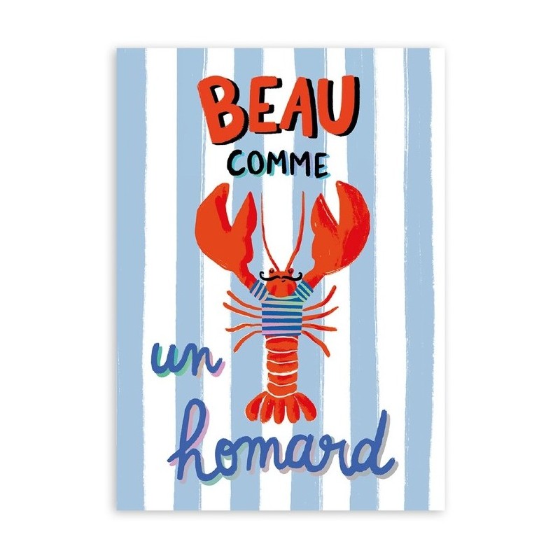 Carnet A5 Beau comme un homard