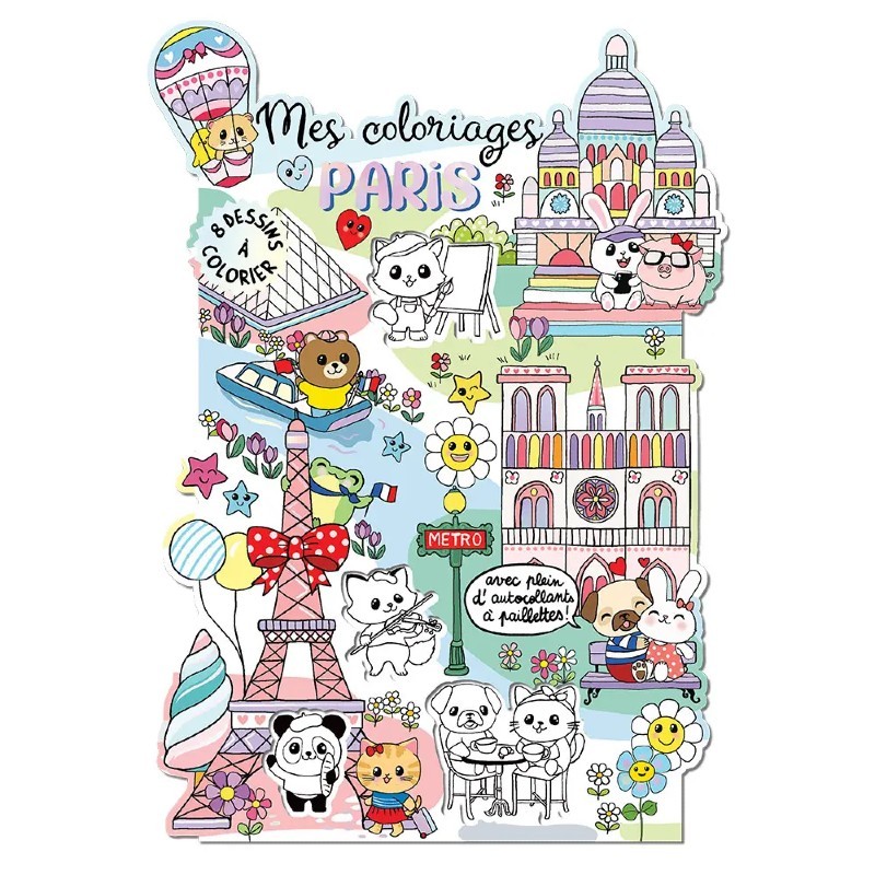 Set de coloriage Kawaii à...