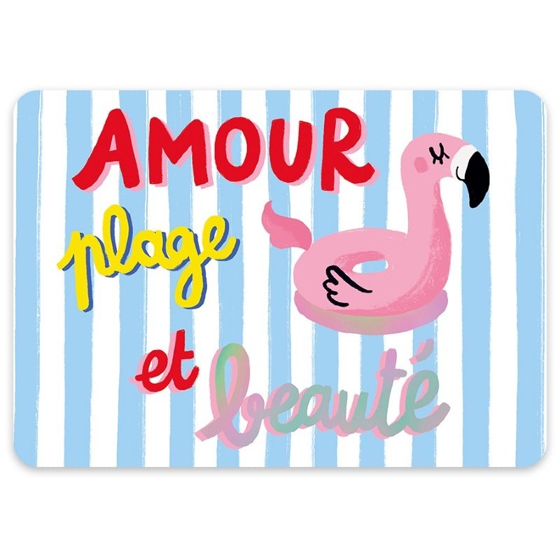Set de table Amour et plage