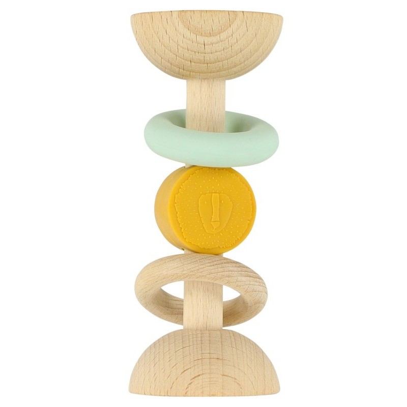 Hochet bois et silicone -...