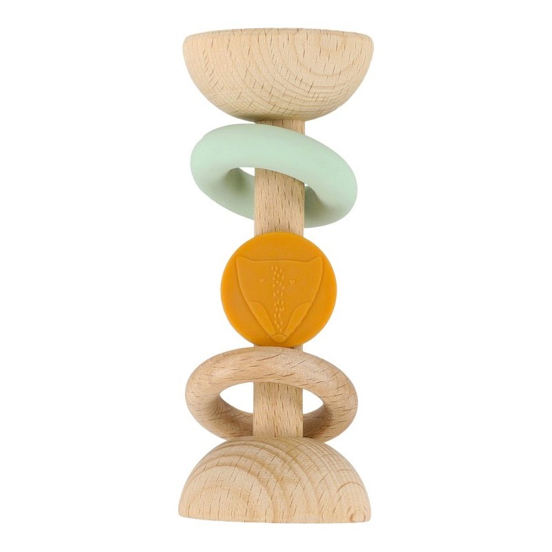 Hochet bois et silicone -...