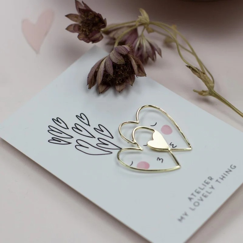 Pin's amour double coeur
