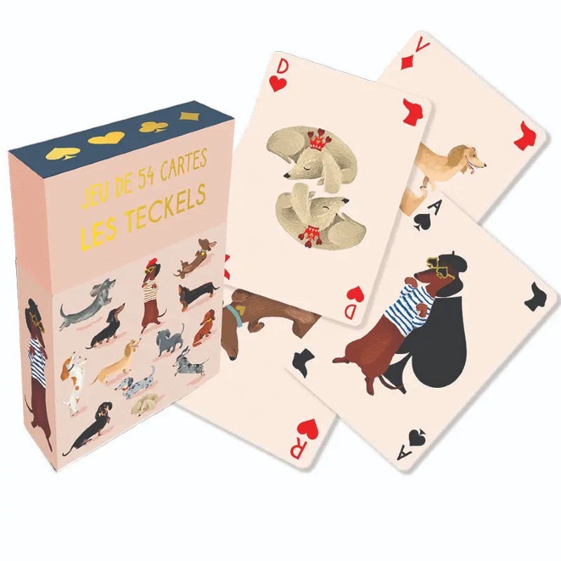 Jeu 54 cartes - Teckels