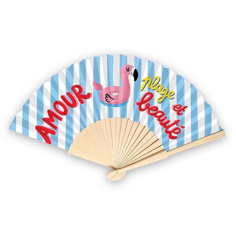 Eventail amour plage