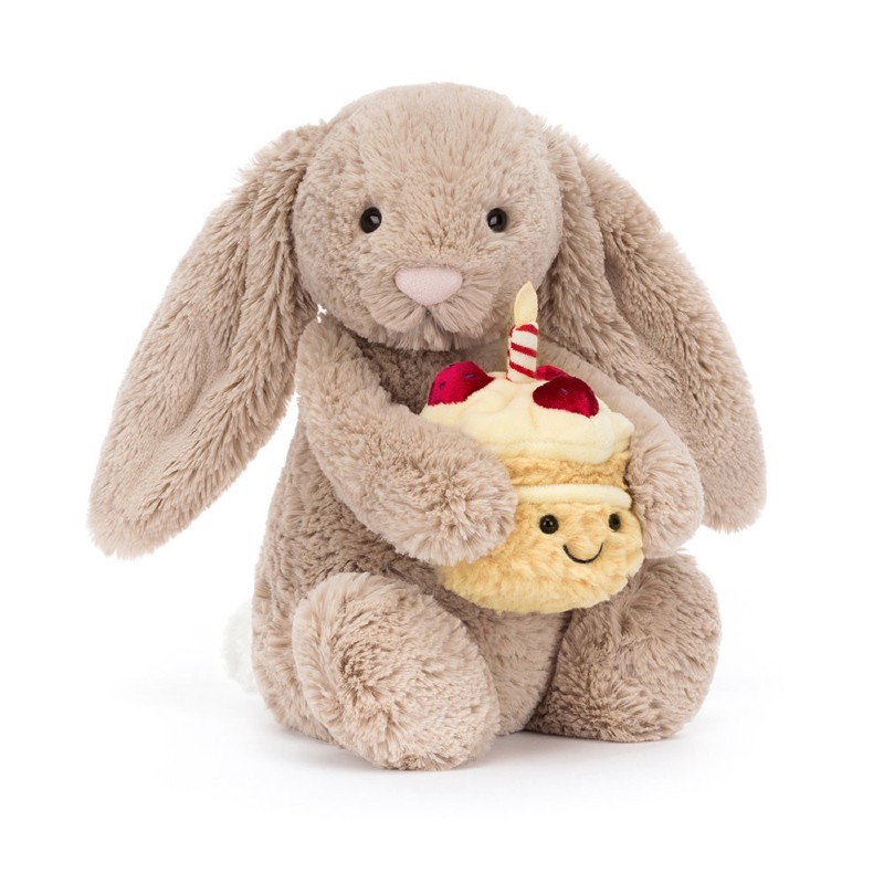 Peluche lapin gâteau...