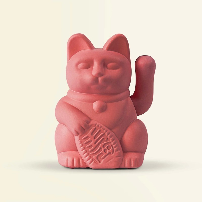 Lucky cat solaire rouge baie